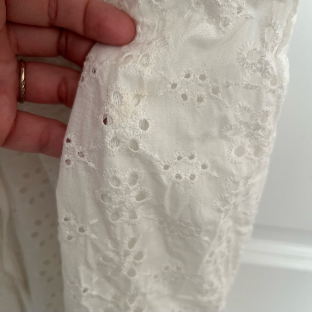 NEW FLAWED Altar’d State White Cotton Maxi Dress Size Large NWT - Picture 10 of 14
